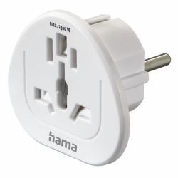 Hama 00223455 power plug adapter Universal White (Hama 00223455 strÃ¸mstik adapter Univer)
