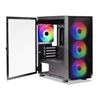 tecware Forge M Omni Micro-ATX Case - Key-Lockable Tempered Glass, High-Airflow Mesh Front, 4 x 1...