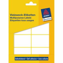 Avery Manual Labels, White, 54 x 35 mm (Avery Multi-Purpose Labels 3337 - etik)