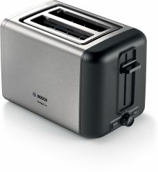 Bosch TAT3P420DE toaster 2 slice[s] 970 W Black, Silver (Bosch DesignLine TAT3P420DE - brÃ¸drist)