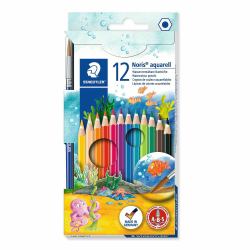 Staedtler Noris aquarell 144 10 Black, Blue, Bordeaux, Brown, Green, Light Green, Mauve, Navy, Orange, Peach, Red, Yellow 12 pc[s] (Farveblyant Noris Club Akvarel ass [12)