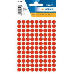 HERMA Multi-purpose labels Ø 8 mm round luminous red paper matt 540 pcs. (HERMA - etiketter - 540 etikette[r] -)