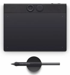 Wacom Intuos Pro Small – 2025 graphic tablet Black 187 x 105 mm USB/Bluetooth (Wacom Intuos Pro pen tablet small PTK470K0B)