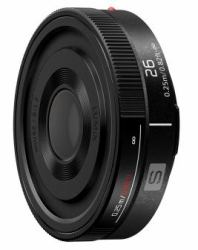 Panasonic S-R26E camera lens Black (S-R26E - 26mm F8 Pancake L-Mount Lens)