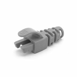 Cablenet RJ45 Snagless Strain Relief Flush Boot Grey 6.5mm (50PK RJ45 C6 Snag SR Blade Boot Gy 6.5MM)