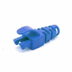 Cablenet RJ45 Snagless Strain Relief Flush Boot Blue 6.5mm (50PK RJ45 C6 Snag SR Blade Boot Bl 6.5MM)