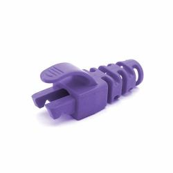 Cablenet RJ45 Snagless Strain Relief Flush Boot Violet 6.5mm (50PK RJ45 C6 Snag SR Blade Boot Vi 6.5MM)