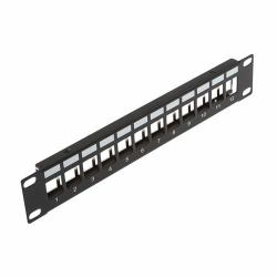 Cablenet 1u 10inch 12 Port Keystone Patch Panel (CNL 1u 10in SOHO Unloaded Ks PPan)
