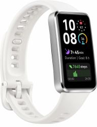 Huawei Band 10 AMOLED Wristband activity tracker 3.73 cm [1.47"] White (Huawei Band 10 White Strap)