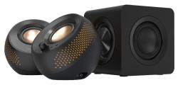 Creative Labs Creative Pebble X Plus speaker set 30 W Universal Black 2.1 channels Bluetooth (^PEBBLE X PLUS - 2.1 USB-C SPEAKERS)