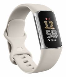 Fitbit Charge 6 AMOLED Wristband activity tracker Silver (Fitbit Charge 6 GA05185-GB Activity Tracker - Porcelain / Silver Aluminium)