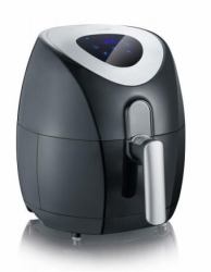 Severin 2430 Single 3.2 L Stand-alone 1500 W Hot air fryer Black, Stainless steel (Severin FR 2430 HeiÃluftfritteuse)