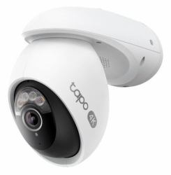 TP-Link Tapo Outdoor Pan/Tilt Security Wi-Fi Camera (Outdoor Pan/Tilt Security - Wi-Fi Camera, IP security - camera, Indoor & outdoor, Wired, Ceiling/Wall/Desk, White, Bulb - Warranty: 12M)