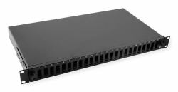VALUE 21.99.0649 splice tray 1 pc[s] Black Suitable for indoor use (19SPLEIB..24XSC-DX/LC-QUAD - 1HE SCHWARZ)