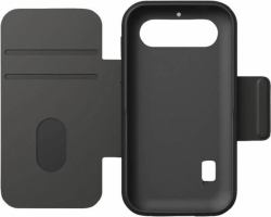 Doro 8879 mobile phone case 10.2 cm [4"] Wallet case Dark Grey (DORO WALLET CASE LEVA L11/X10)