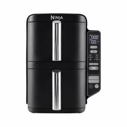 Ninja SL300EU fryer Double 7.6 L Stand-alone 2470 W Low fat fryer Black (Ninja SL300EU Double Stack 7,6L HeiÃluftfritteuse)