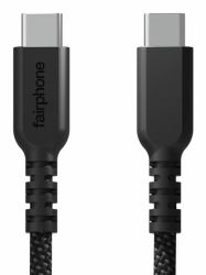 Fairphone ACCABL-4CC-WW1 USB cable USB 2.0 2.5 m USB C 0.48 Gbit/s 240 W Black 