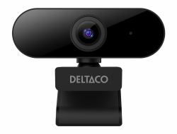 Deltaco W-100 webcam 2 MP 1920 x 1080 pixels Black (W-100 Webcam, 1080p 1920x1080 2MP, bui)