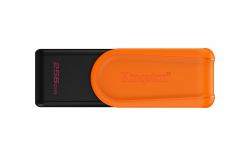 Kingston Technology DataTraveler 256GB Portable USB 3.2 Gen 1 Exodia S [Black/Orange] (Kingston DataTraveler Exodia S DTXS/256GB USB Flash Drive, 256GB, USB 3.2, Black/Orange, Swivel Cap Design)