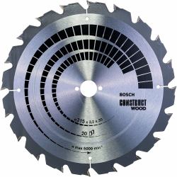 Bosch ‎2608640691 circular saw blade 31.5 cm 1 pc[s] (Bosch Construct Wood rundsavsklinge -)