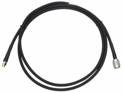Zebra CBLRD-1C4001200R antenna accessory Antenna connection cable Black 3.04 mm (ANTENNA CABLE 120IN LMR-240 - RP-TNC STR PLUG TO SMA STR PLUG)