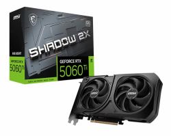 MSI GEFORCE RTX 5060 TI 8G SHADOW 2X OC PLUS graphics card NVIDIA 8 GB GDDR7 (GPU NV 5060 TI SHADOW 2X OC 8G PLUS BULK)