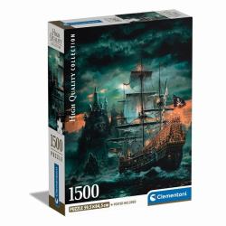Clementoni High Quality Collection The Pirates Ship Jigsaw puzzle 1500 pc[s] Art (Pirates Ship)