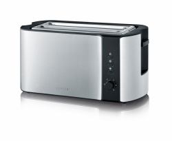 Severin AT 2590 toaster 2 slice[s] 1400 W Black, Silver (Severin AT 2590 brÃ¸drister 2 skive[r])