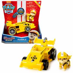 PAW Patrol , Ready, Race, Rescue Rubble’s Race & Go Deluxe Vehicle with Sounds, for Kids Aged 3 and Up (Spin Master Paw PR, R, R Themed Vehic)