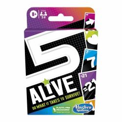 Hasbro Gaming 5 Alive Card Game, Kids Game, Fun Family Game for Ages 8 and Up, Card Game for 2 to 6 Players (FIVE ALIVE CARD GAME DK/NO)