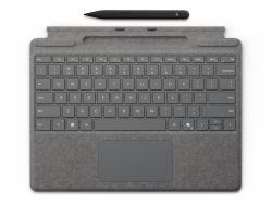 Microsoft Surface Pro Keyboard + Slim Pen QWERTY Microsoft Cover port Platinum (Surface Pro Keyboard + Slim - Pen Qwerty Microsoft Cover - Port Platinum - Warranty: 12M)