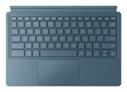 Lenovo ZG38C07010 mobile device keyboard Pogo Pin Teal (Lenovo Keyboard Pack - Keyboard and folio case [stand cover] - with trackpad - POGO pin - tidal teal - for Yoga Tab Plus ZAEG, ZAF9)
