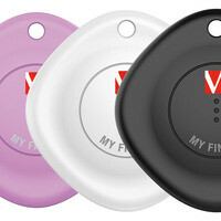 Verbatim 32132 GPS tracker/finder Universal Black, Purple, White (Verbatim [32132] MYF-03 My Finder Bluetooth Item Finder 3 Pack Black /White / Purple)