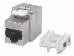 Intellinet 771986 keystone module (Cat6a 10G Shielded Toolless - Keystone Jack, Silver - Warranty: 12M)