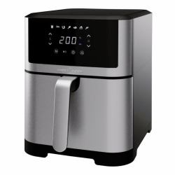 ProfiCook PC-FR 1269 H fryer Single 8 L Stand-alone 1800 W Hot air fryer Black, Stainless steel (ProfiCook PC-FR 1269 H frituregryde En)