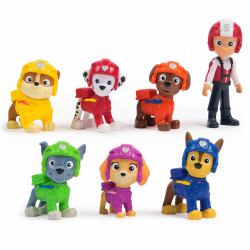 PAW Patrol : Air Rescue Toy Figures Gift Pack, with 7 Collectible Action Figures, Kids Toys for Boys & Girls Ages 3 and up (PAW Patrol Air Rescue Figure Pack)