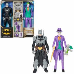 DC Comics , Batman Adventures, Batman vs The Joker Action Figures Set, 2 Figures, 12 Armor Accessories, 12-inch Super Hero Kids Toy for Boys & Girls (DC Comics BAT FGR 12in AdventureBattle)