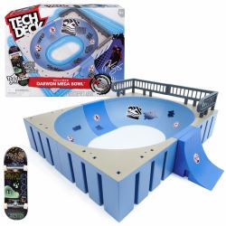 Tech Deck , Daewon Mega Bowl, X-Connect Park Creator, Customizable and Buildable Ramp Set with Exclusive Fingerboard, Kids Toy for Ages 6 and up (Tech Deck TED ACS X Connect Mega BowlT)