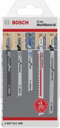 Bosch 2 607 011 438 jigsaw/scroll saw/reciprocating saw blade Jigsaw blade Carbide 15 pc[s] (Bosch Standard for Multi Material stik)