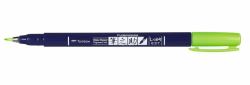 Tombow Fudenosuke calligraphy pen Green 1 pc[s] (Brush pen Tombow Fudenosuke hÃ¥rd neon)