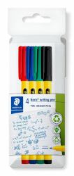 Staedtler Noris writing pen 307 fineliner Black, Blue, Green, Red 4 pc[s] (Staedtler Noris writing pen 307 fineli)