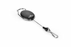 Durable BADGE REEL WITH SNAP HOOK Black 1 pc[s] (Durable STYLE Snap Hook Badge Reel Black)