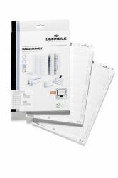 Durable 1451-02 540 pc[s] White (Durable BADGEMAKER Insert 30x60mm [540])