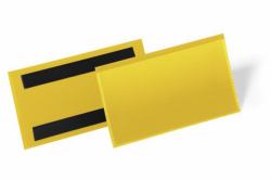 Durable 174204 label holder 50 pc[s] (Durable Magnetic Pocket 150x67mm Yellow [50])