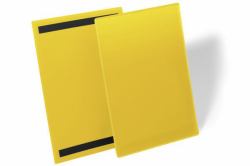 Durable 174404 label holder 50 pc[s] (Durable Magnetic Pocket A4 Yellow [50])