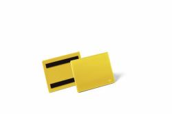 Durable 175604 label holder 50 pc[s] (Durable Magnetic Pocket A6 Yellow [50])