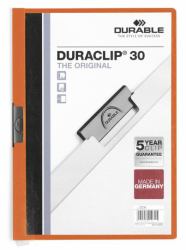 Durable DURACLIP 30 A4 report cover PVC Orange, White (Durable DURACLIP 30 A4 Folder Orange [25])