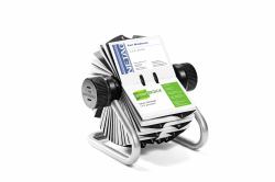 Durable 248123 business card holder Silver (Durable VISIFIX Rotary File Silver)