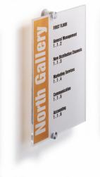 Durable Crystal Sign A4 Transparent (Durable CRYSTAL Door Sign A4)