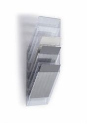 Durable FLEXIBOXX literature rack 6 shelves Transparent (Durable FLEXIBOXX 6 A4 Portrait Clear)